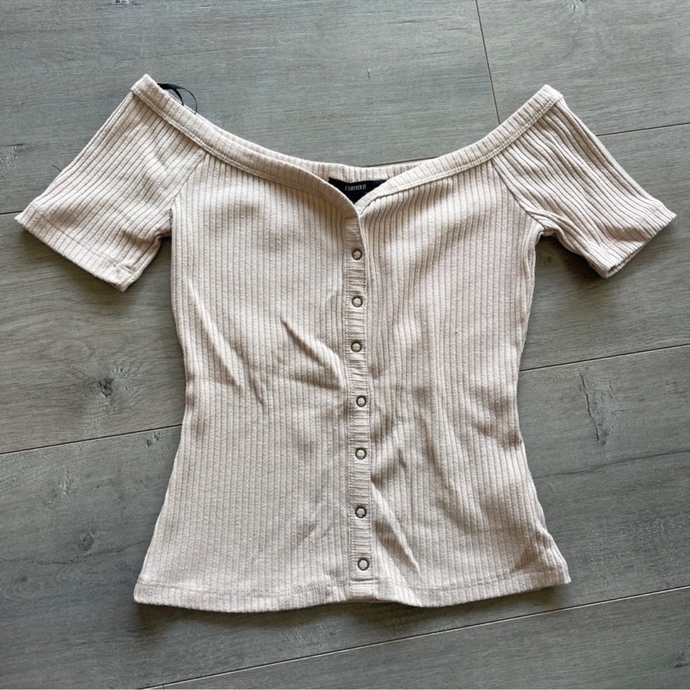 💜3 for $15💜 Forever 21 off shoulder top large